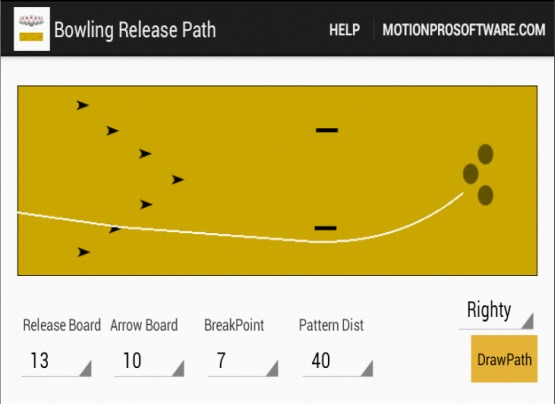 Bowling Release Path MotionPro截图2