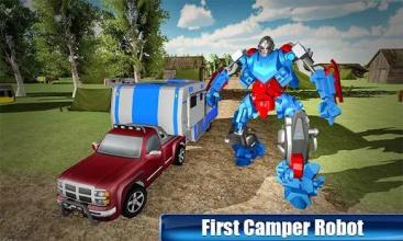 Super Robot Transformation Camper Van Truck Driver截图3