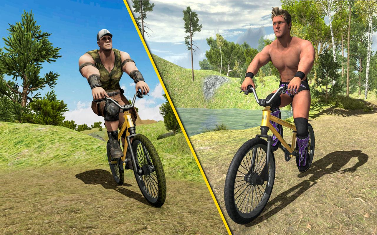 Wrestlers Bike Race Free截图5