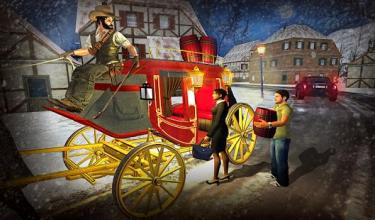 Horse Carriage Transport Cart Riding Simulator 3D截图2