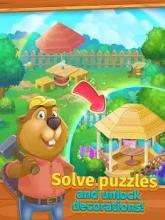 Animal Village / match-3 game截图5