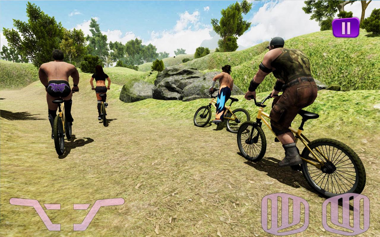 Wrestlers Bike Race Free截图3