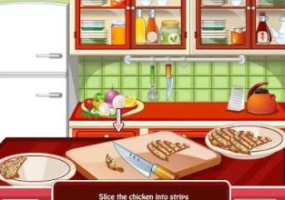 chicken fajitas cooking - cookies girls games截图2