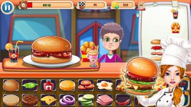 Crazy Burger Chef : Kitchen Fever : Cooking Games截图1