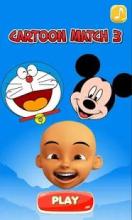 Cartoon Match 3 Games Mickey Upin Doraemon截图3