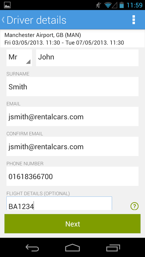 rentalcars.com Car hire App截图7