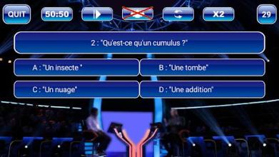 Millionaire Game In French截图1