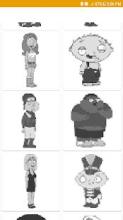 Color by Number family guy Pixel Art截图3