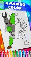 Coloring Shrek Games截图2