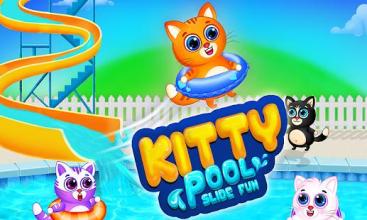 Kitty Pool Slide Fun截图5