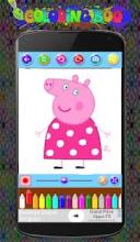 Peppa pig Coloring Game截图1