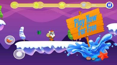 Adventure Santa Tom cat run : santa running截图3