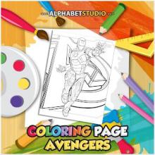 Coloring Page Of Avenger截图2