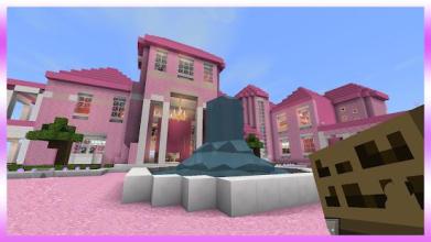 Luxurious Pink DollHouse. Map for MCPE截图2