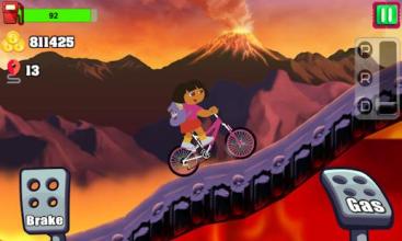 Little Dora Hill Bikes - free dora games for kids截图1