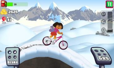 Little Dora Hill Bikes - free dora games for kids截图3