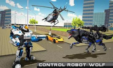 Helicopter Robot Transform Futuristic Robot Wolf截图3