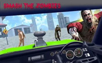 Stickman Zombie Destruction Roadkill Hero Car Game截图2