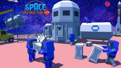 Space Construction city: Building Craft Games截图2