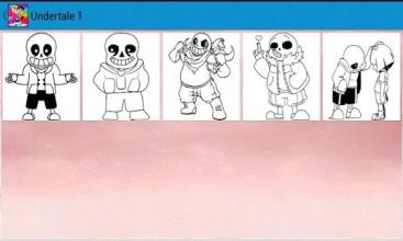 Coloring Undertale For Kids截图3