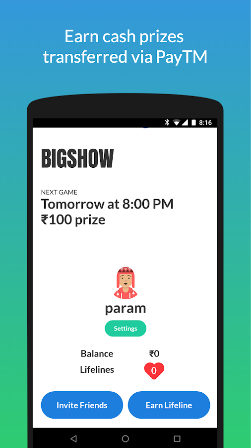 Bigshow TV - Live Indian Quiz Show with Cash Prize截图4