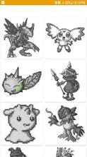 Color by Number Digimon Pixel Art截图1