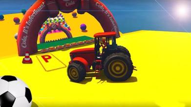 Superheroes Tractor Parking: Tractor Farming Games截图1