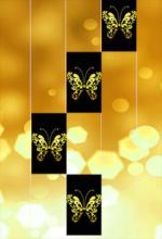 Gold Glitter ButterFly Piano Tiles 2018截图3