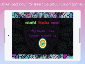 super 3D colorful illusion tunnel截图1