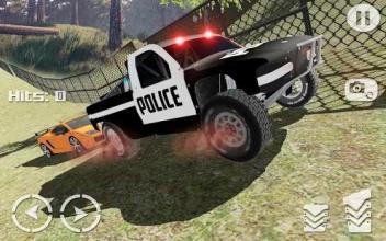 Offroad Police 4x4 Tow Truck Trailer Rescue截图2