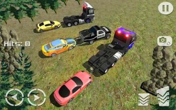 Offroad Police 4x4 Tow Truck Trailer Rescue截图1