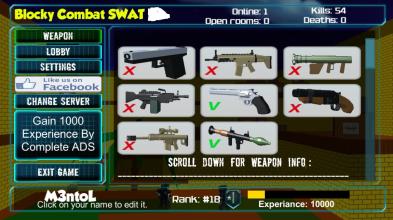 Blocky Combat Swat Edge截图2