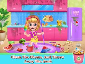 My House Clean - Girls Home Cleanup Game截图1