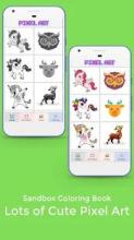 Color By Number - Draw Unicorn Sandbox Pixel Art截图1