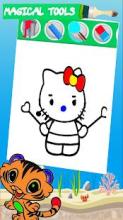 Coloring Book For Princess Kitty Cat Kids截图2