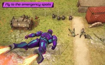 Captain Army Super hero Robot War Rescue截图2