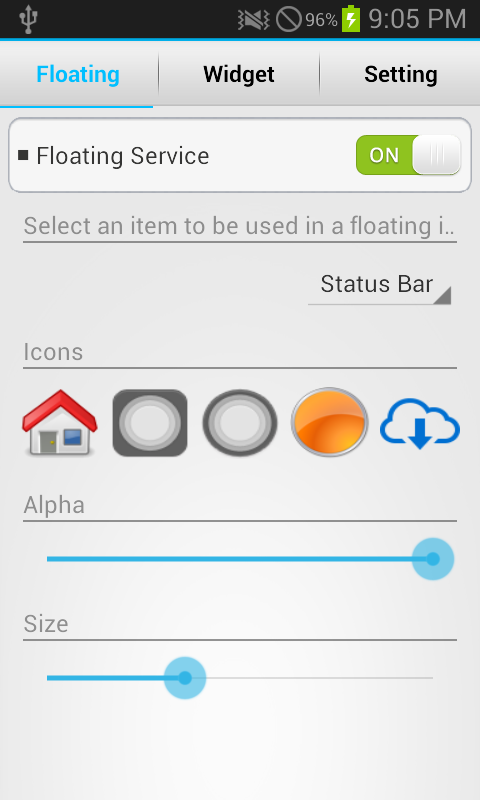 Home Button - Floating, Widget截图1