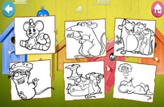 Book Min mouse Coloring Page Games截图5