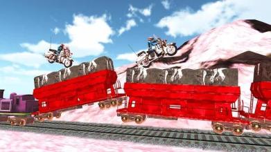 Subway Bike Surf : Train Stunts Trail Free截图1