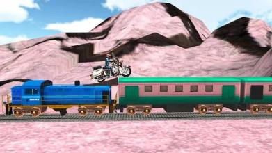 Subway Bike Surf : Train Stunts Trail Free截图3