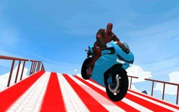 MegaRamp Bike Deadpool: City Rooftop GTStunt Game截图2