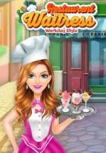 Restaurant Waitress Workday Style : Dressup Salon截图5