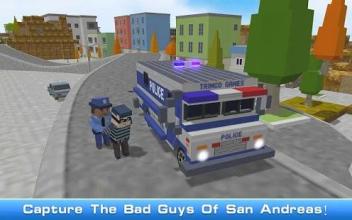 Blocky San Andreas Police 2018截图4