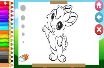 Coloring Bunny Cartoon Page Painting截图3