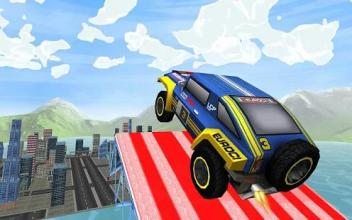 Extreme Mega Ramp GT Stunt: City Rooftop Rally Car截图3