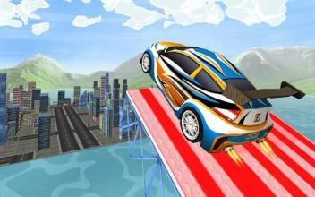 Extreme Mega Ramp GT Stunt: City Rooftop Rally Car截图2