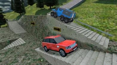 Real Offroad Rover Stunts : Dragon Road 999 Stairs截图3