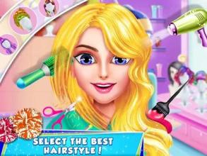 Rich Cheerleader Girl Fashion Makeover Game截图3