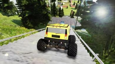 Real Offroad Rover Stunts : Dragon Road 999 Stairs截图1