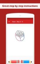 How To Draw a Rose Step by Step截图4